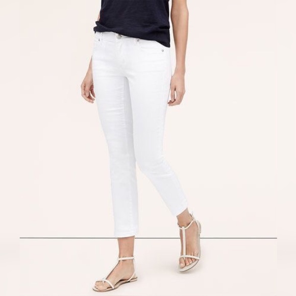 Ann Taylor LOFT Curvy Kick Crop Jeans Pants in White Various Sizes NWT Ann Taylor LOFT Curvy Kick Crop Jeans Pants in White Various Sizes NWT